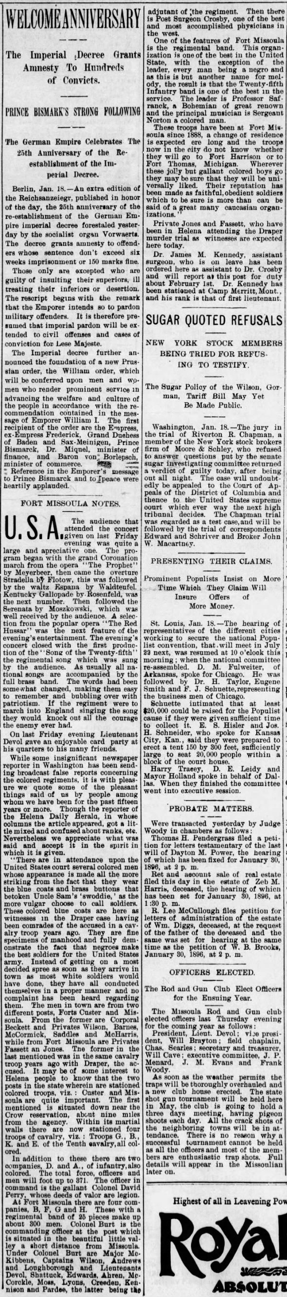 Clipping from The Missoulian